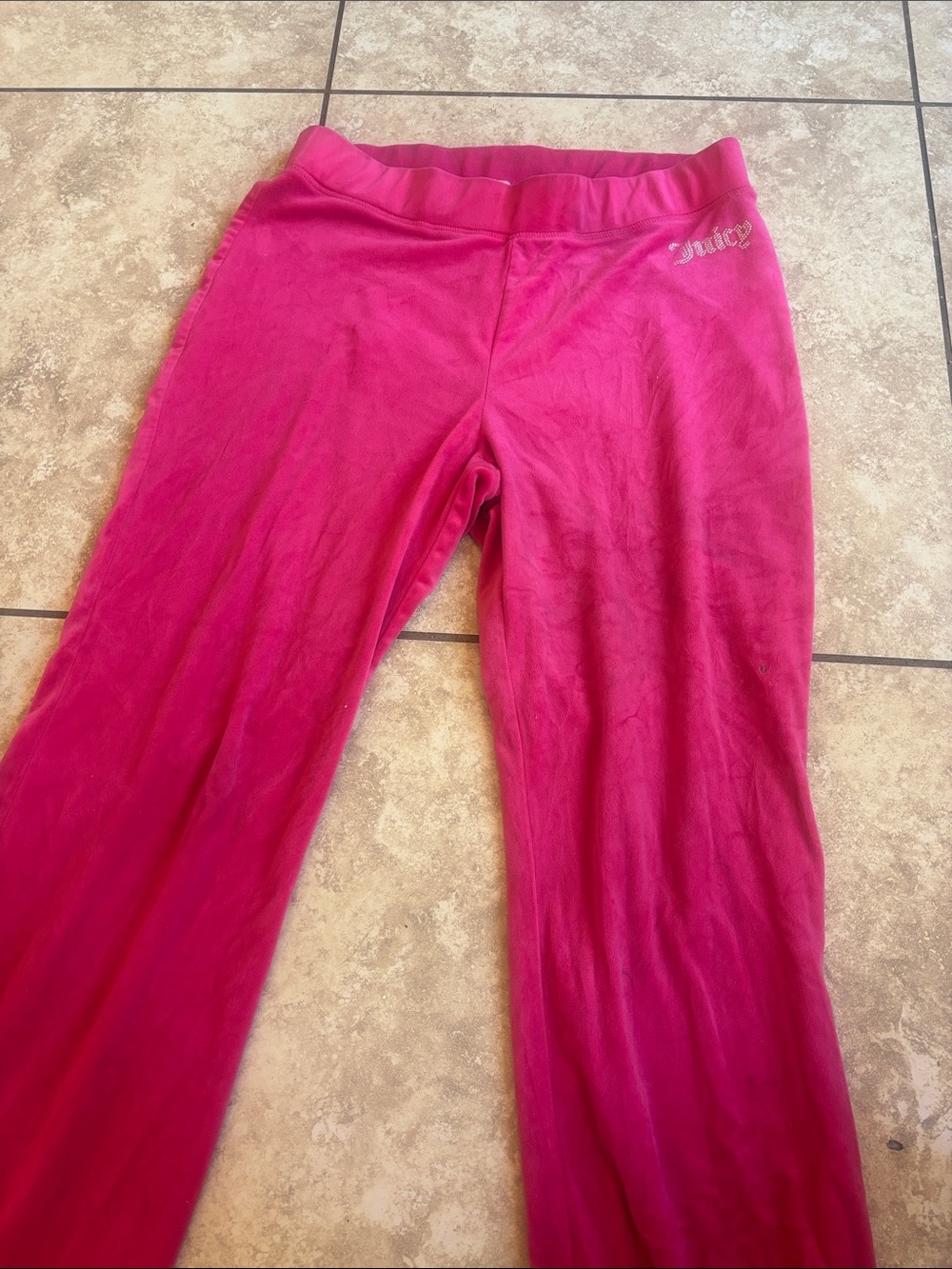 Juicy Couture Fuchsia Velour Lounge Pants
